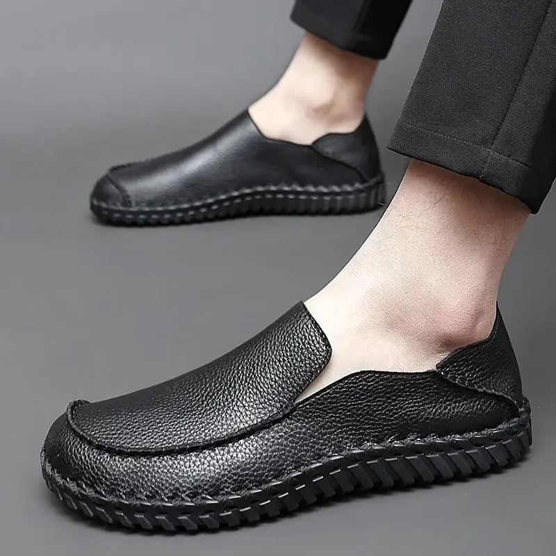 

Tods Men's Leather Shoes Spring and Autumn Breathable Casual Men's Shoes Genuine Leather Soft Bottom Comfortable Loafers