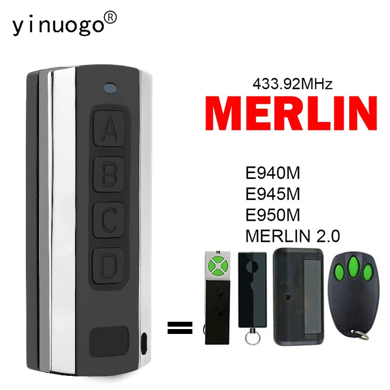 Для пульта дистанционного управления MERLIN Clone E945M E940M E950M 2.0 для открывания гаражных