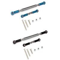 2set metal adjustable steering linkage servo link pull rod turnbuckle for mn d90 d99 mn 90 fj 45 112 black blue
