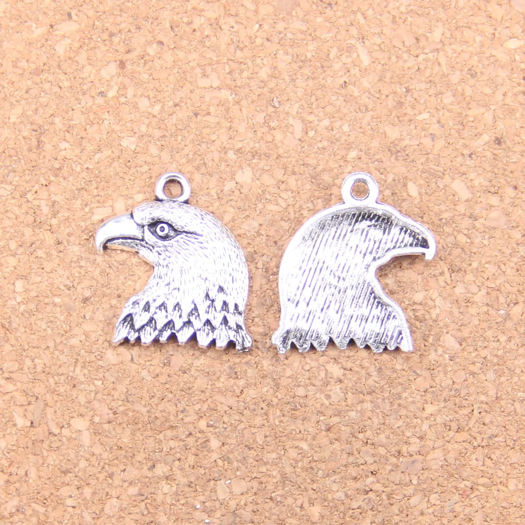 

48pcs Charms hawk eagle 21x19mm Antique Pendants,Vintage Tibetan Silver Jewelry,DIY for bracelet necklace