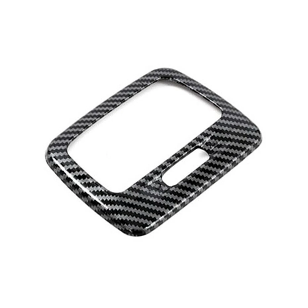 

Car Carbon Fiber Interior Rear Reading Light Lamp Cover Trim Sticker for 2007-2019