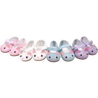18 inch girls doll shoes cute kitten cartoon shoes american newborn baby toys fit 43 cm baby dolls s147