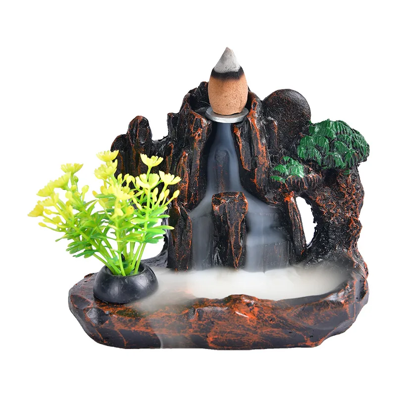 

Ароматическая курильница Backflow для украшения дома, роскошный держатель для благовоний «Водопад», курильница, декоративные палочки для рефл...