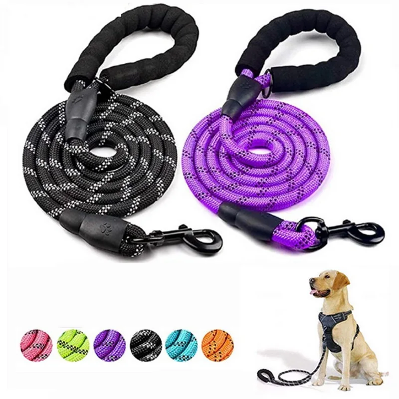 

Dog Leash Medium Large Dog Durable Training Walking Rope Big Dog Leashes Reflective Strong Lead Rope For Dobermann Labrador