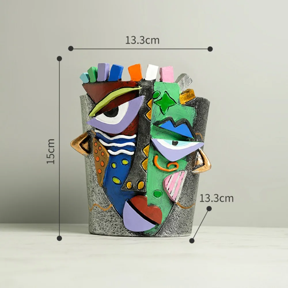 

Абстрактный цветочный горшок из смолы