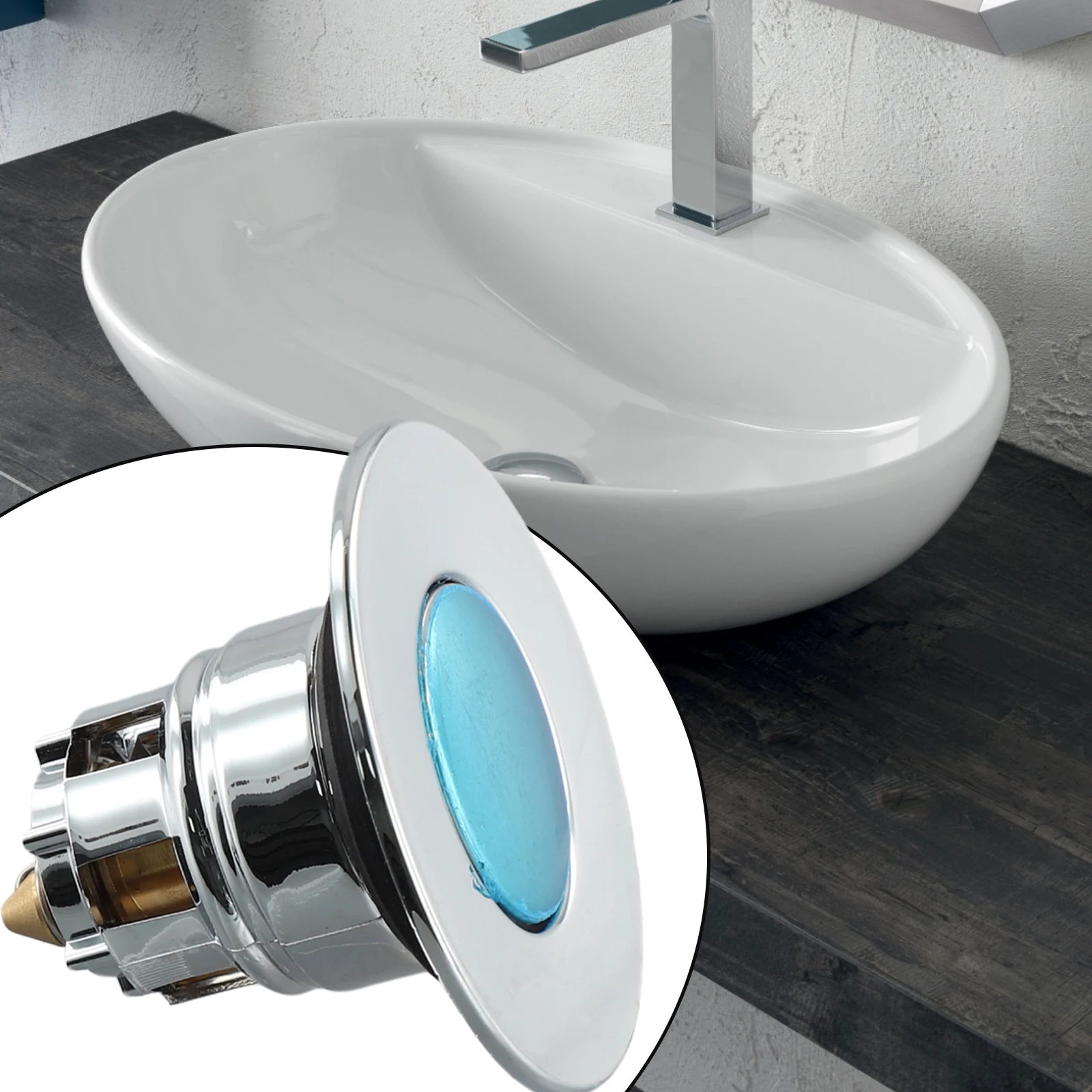 Заглушка сливные фильтрующие кольца для раковины АБС-пластик (клапан) латунь