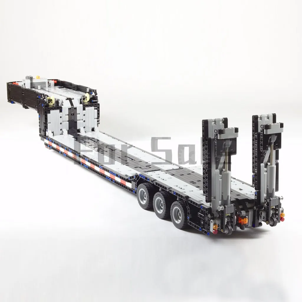 

MOC-10554 Custom RC Low Loader with Ramps By CustomBricks.de Building Block Model Spliced Electric Toy Puzzle Kids Gift