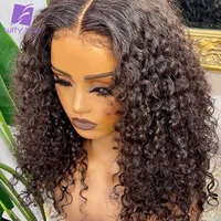 bouncy curly wig 13x6 lace frontal human hair wigs for women remy brazilian pre plucked natural hairline with baby hair luffy