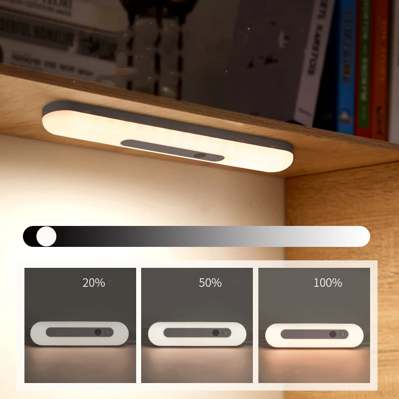 wireless led under cabinet light pir motion sensor lamp for closet bedroom home staircase kitchen lighting cupboard wall sconce free global shipping