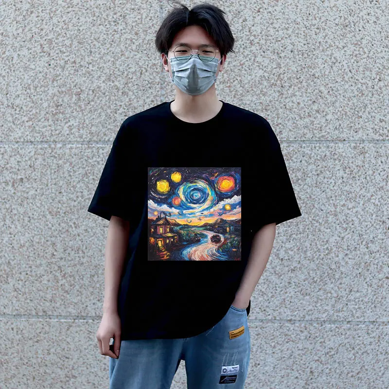 Термопереносная железная нашивка для одежды тема звездного неба бабочка