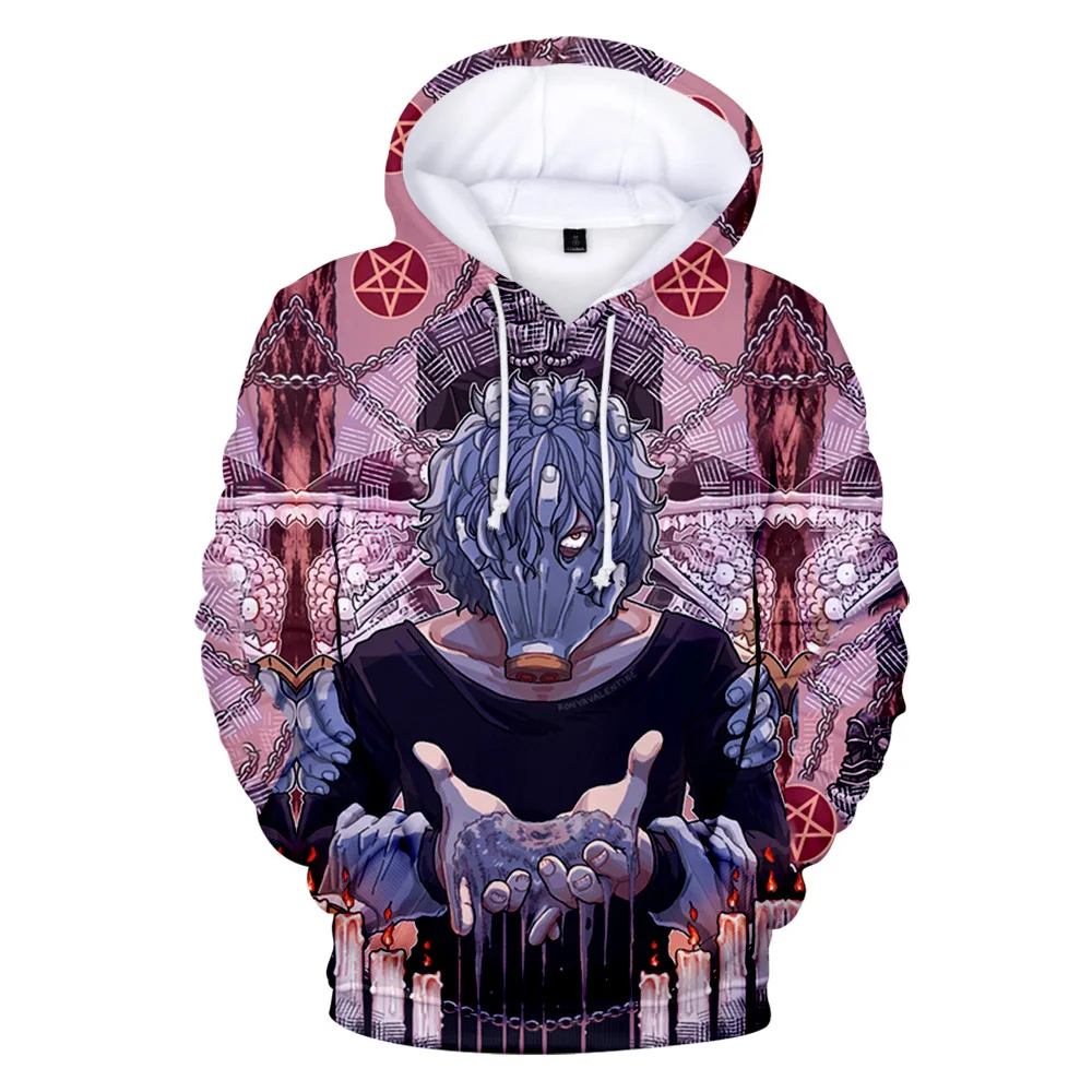 

3D Print Shigaraki Tomura Hoodie Anime Winter Autumn Pullover Hip Hop Hoodies Cosplay Boys/girls Sweatshirts All-match