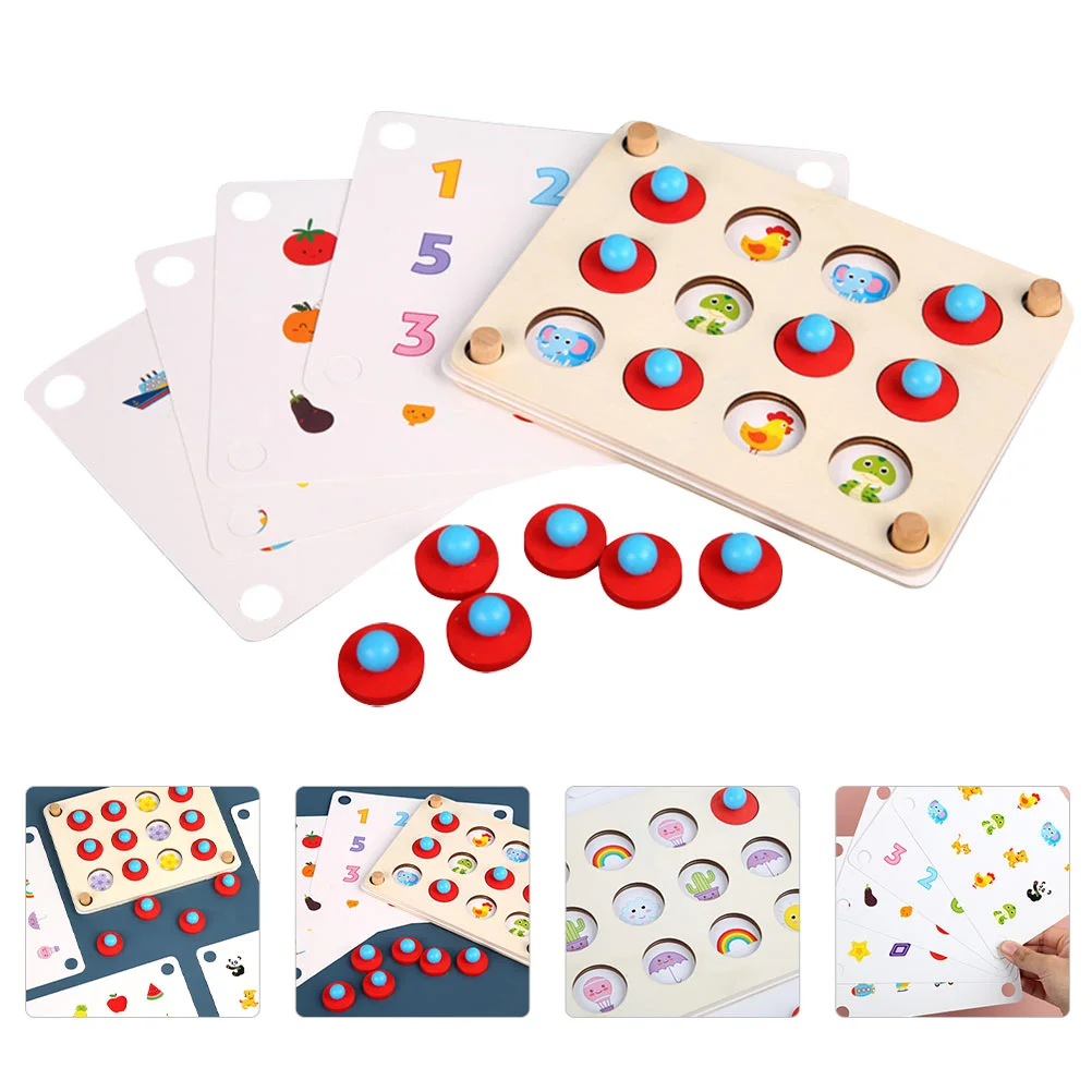 

Wooden Wood Puzzle Matching Jigsaw Brain Game Stacking 3D Puzzles Hands Board Games Educational Gift Chess Stick Socket Cylinder
