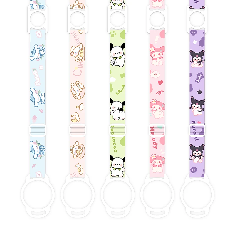 

Sanrioed Anime Kuromi Melody Cinnamoroll Pochacco Sport Outdoor Water Cup Strap Buckle Mineral Water Bottle Drink Bottle Strap