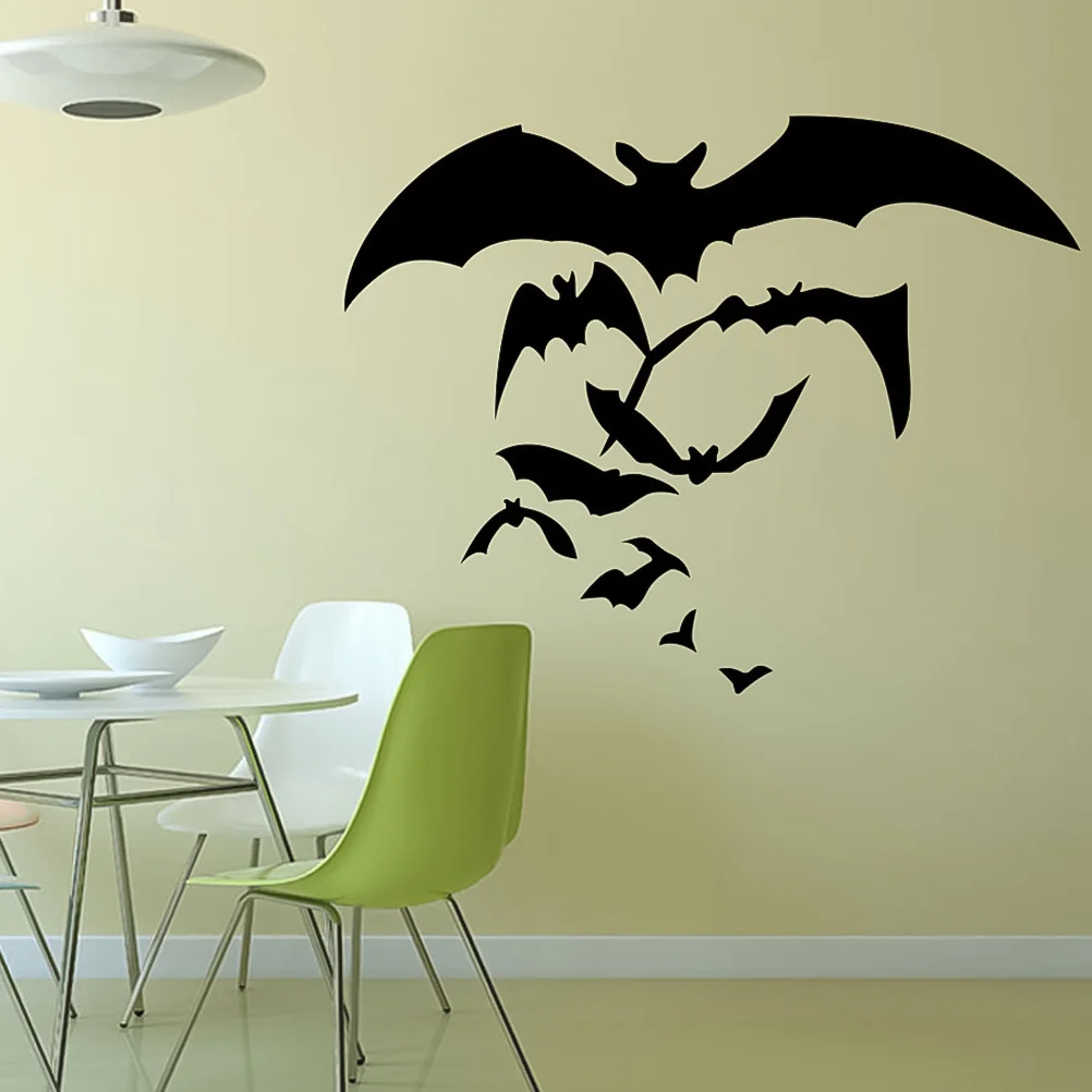 

Bat Pattern Wall Sticker Self- adhesive Wall Window Decals for Bedroom Party Decoration
