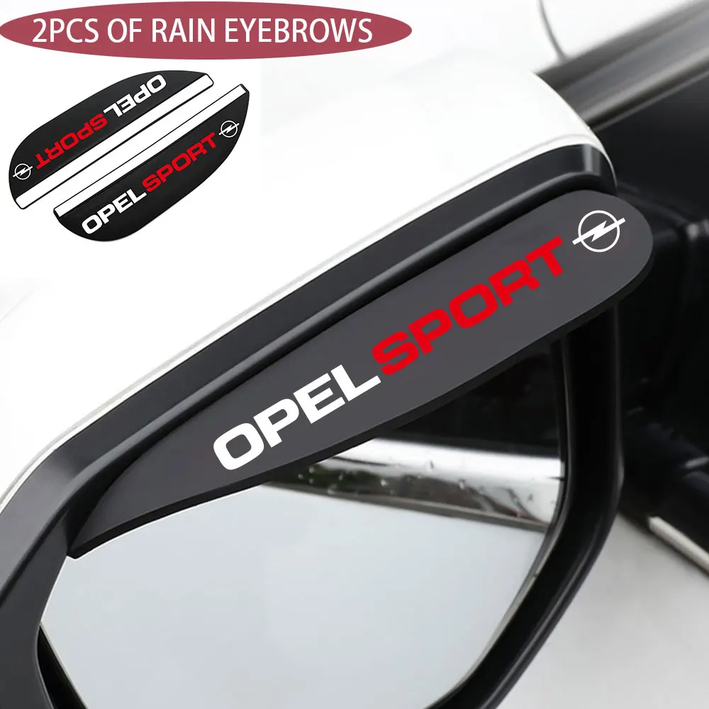 

2Pcs Car side Mirror waterproof Sun Visor Rain Eyebrow For Opel Sport Auto Car Rear View Side Rain Shield Styling Accessories