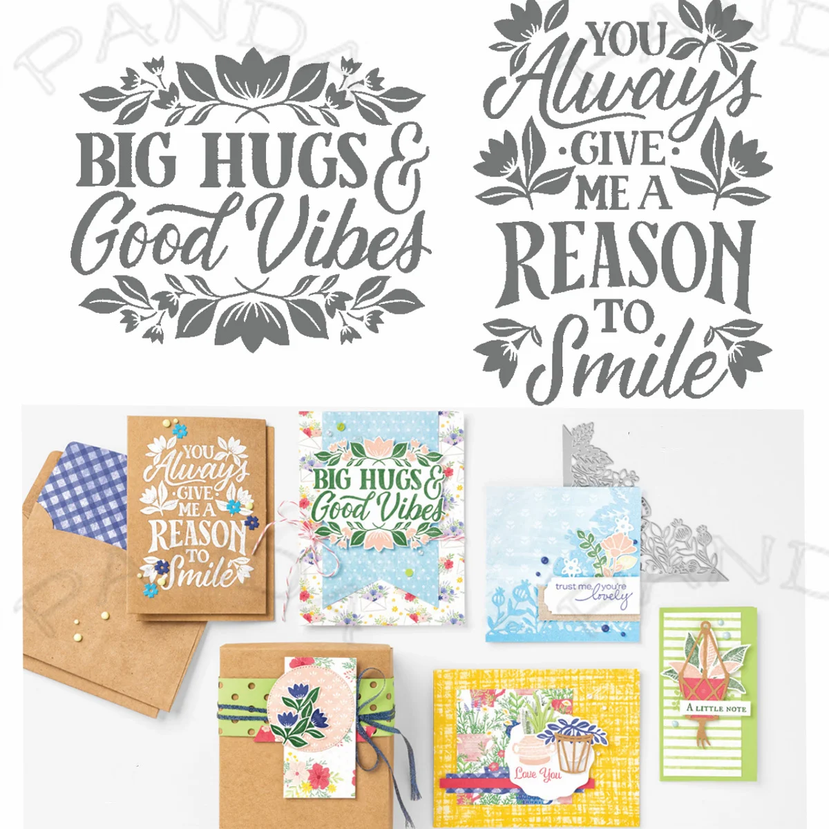 

Big Hug Metal Cutting Dies Clear Stamps Scrapbook Embossed Make Paper Card Album Diy Craft Template Decoration Cut Die