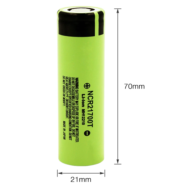 21700 NCR21700T литиевая батарея 4800mAH 3 7 V 40A с высоким током разрядки литий-ионная
