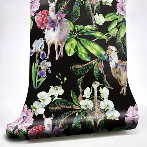 Виниловые обои WMYDYG "Черный лес"