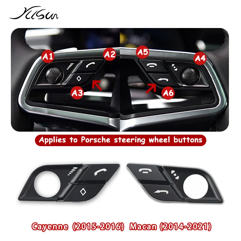 Многофункциональная кнопка на рулевом колесе для Porsche Cayenne 92A 2015-16 2014-21 Macan 95B