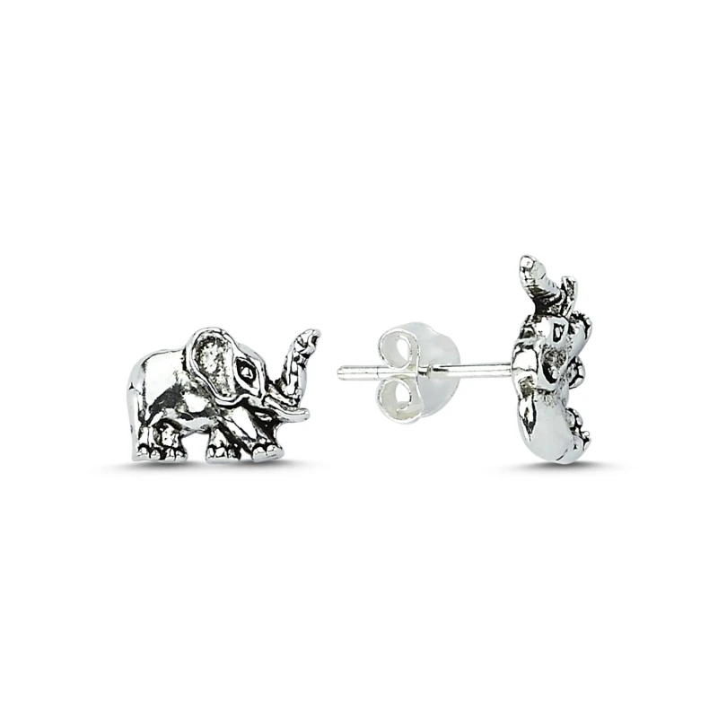 

Silver 925 Sterling Sterling Elephant Earrings