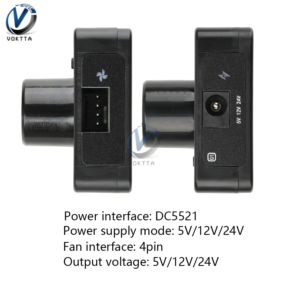 

4-контактный вентилятор ШИМ-регулятор скорости PD QC Быстрая зарядка Type-C DC 24 В 12 В 5 В Система охлаждения Регулятор вентилятора DIY Радиатор водяного охлаждения