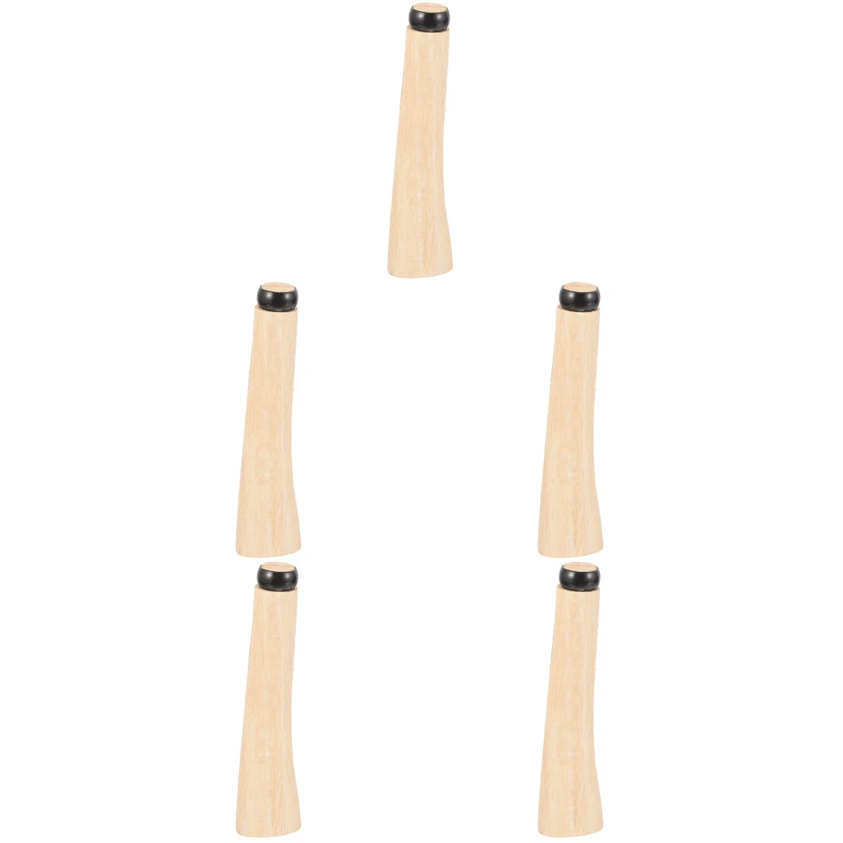

5 Sets Outdoor Camping Accessories Wooden Handle Tool 18x4.5cm Handles Metal