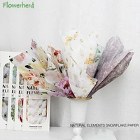 10pcslot 50x70cm diy flora fauna tissue paper gift wrapping paper clothing packing flower bouquet packaging paper craft paper