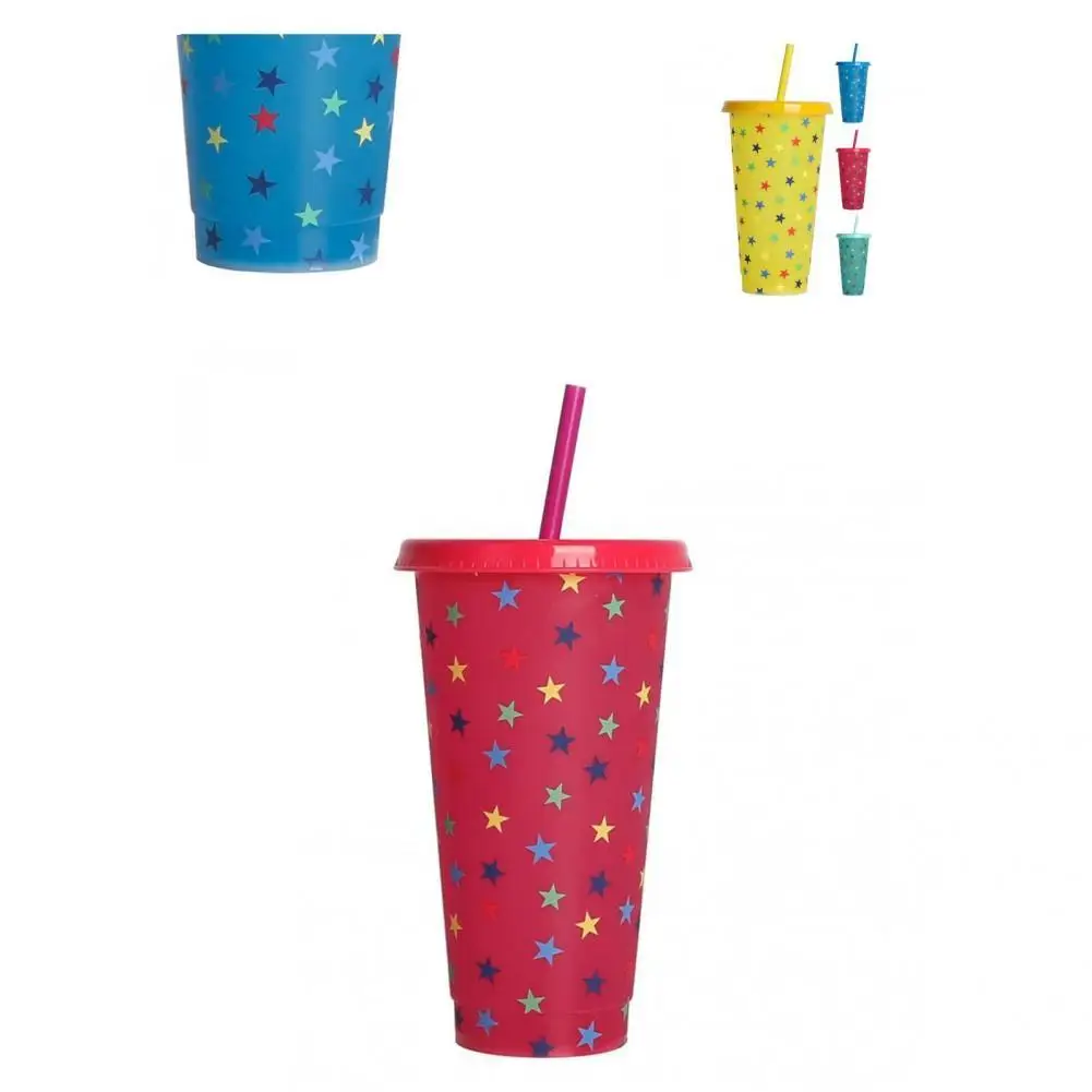 

Beverage Cup Useful Multicolor No Odor Layout Props Discoloration Water Cup for Home Water Cup Juice Cup