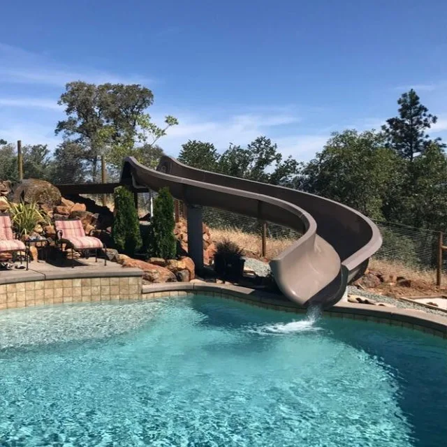 Горка для бассейна детская игровая площадка водная горка на заднем дворе детей