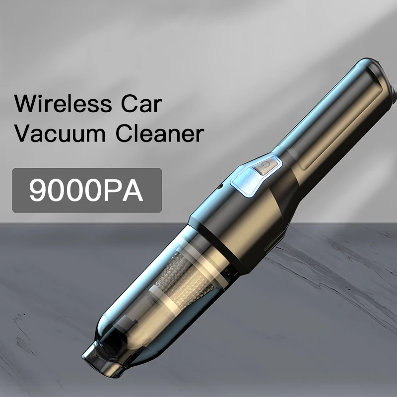 

Mini Car Vacuum Cleaner Lightweight Cordless Handheld Vacuum 12V 9000PA Portable Rechargeable for Car Universal Home Pet Hair