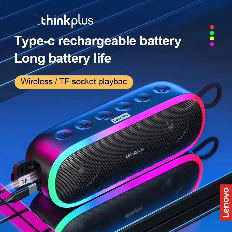 

AWIND 100% Original Lenovo K8 Wireless Bluetooth 5.0 Speaker Portable Hif LED Outdoor Loudspeaker Music Surroun Bass Box Micai