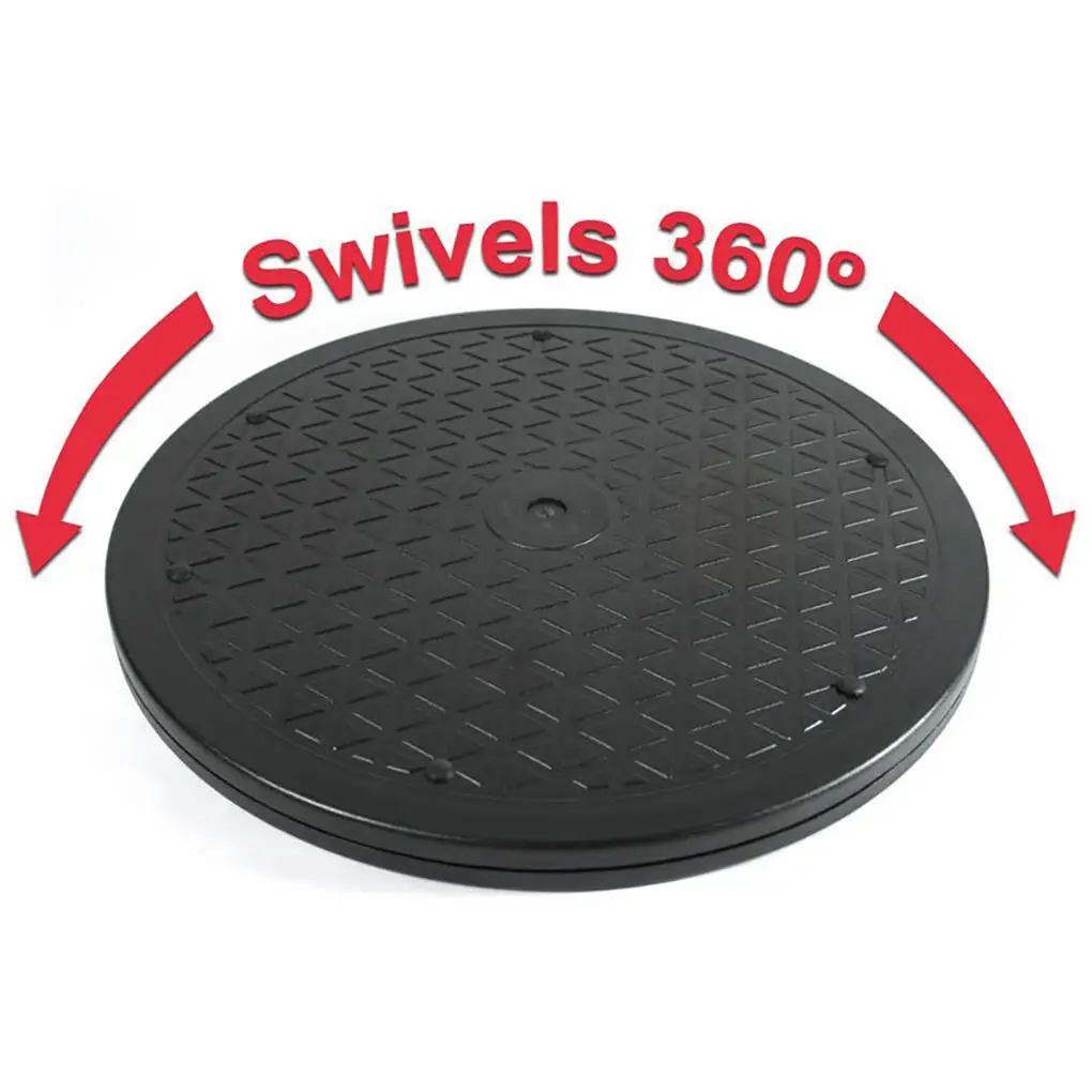 

360-Degree TV Rotating Stand Turntable DIY Craft Clay Design Swivel Base Refrigerator Storage Tray Office Organizer