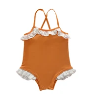 baby romper newborn baby boys girls clothes summer childrens swimsuits girls cross suspenders lace swimsuits