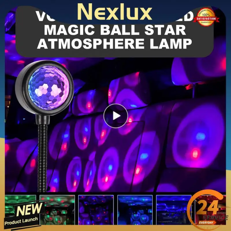 

Strobe Light Usb Mini Mini Stage Lights Dj Party Lights Led Night Light Room Decorations Lamp Rotating Disco Ball Portable