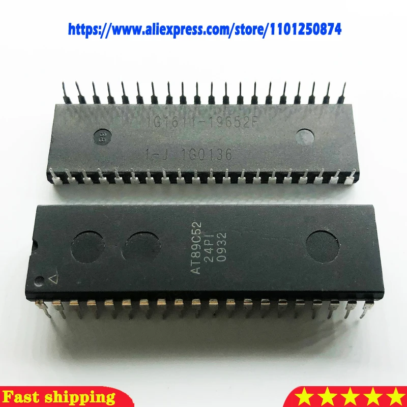 

1 шт./лот AT89C52-24PU AT89C52-24PI AT89C52 DIP-40 на складе