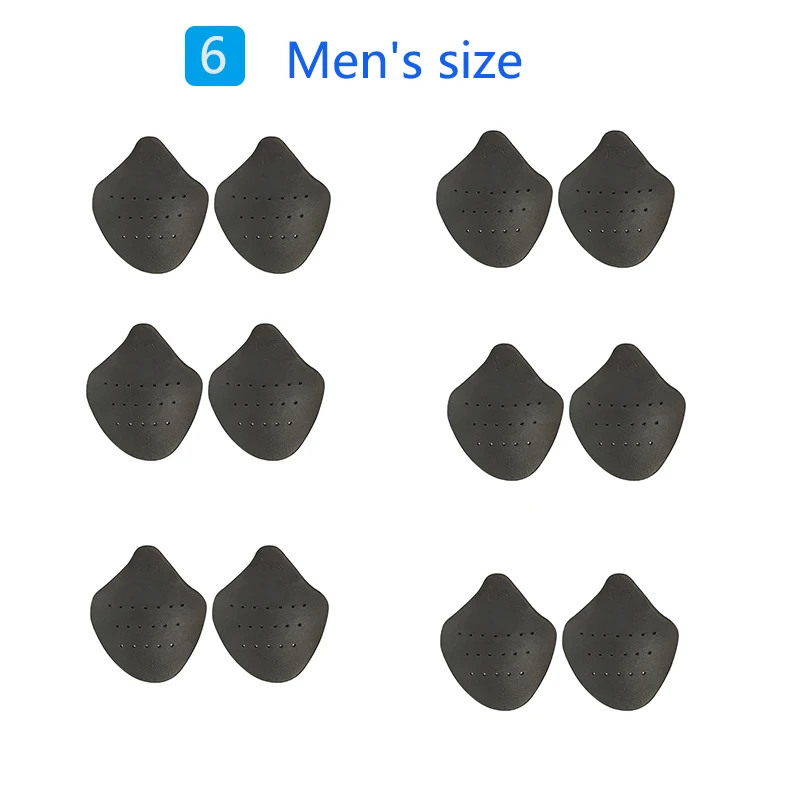 6 Pairs Anti Crease Washable Protector Bending Crack For Casual Sneaker Anti Wrinkle Shoe Toe Caps Support Protection