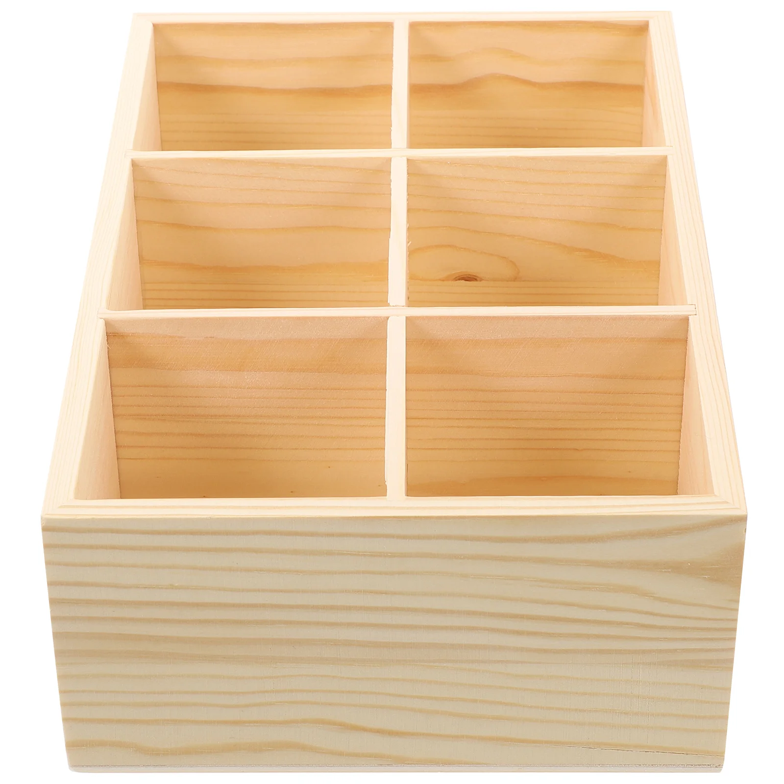 

Marker Box Storage Tray Pen Holder Organizer Wooden Desktop Case Acrylic Makeup