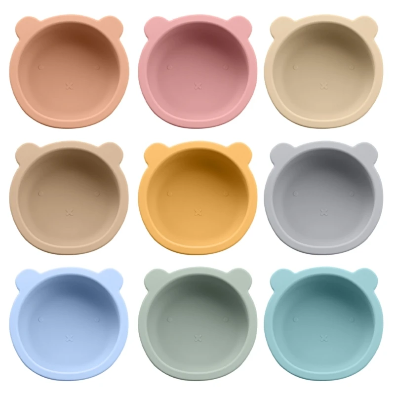 

Силиконовая чаша для кормления ребенка, чаша для отлучения ребенка, многоцветная чаша для мальчиков и девочек BX0D