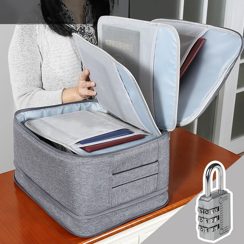 Multi-purpose Briefcase Women Weekend Travel Necessary High Capacity Document Handbag Material Storage Bag Accessories Supplies