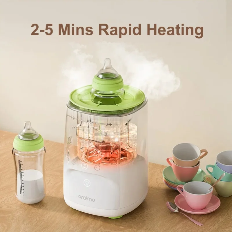 Фото Подогреватель для детских бутылочек Oraimo Smart Bottles Warmer 3-в-1, быстрый подогрев для всех типов бутылочек, с возможностью выбора вилки EU/UK. №3