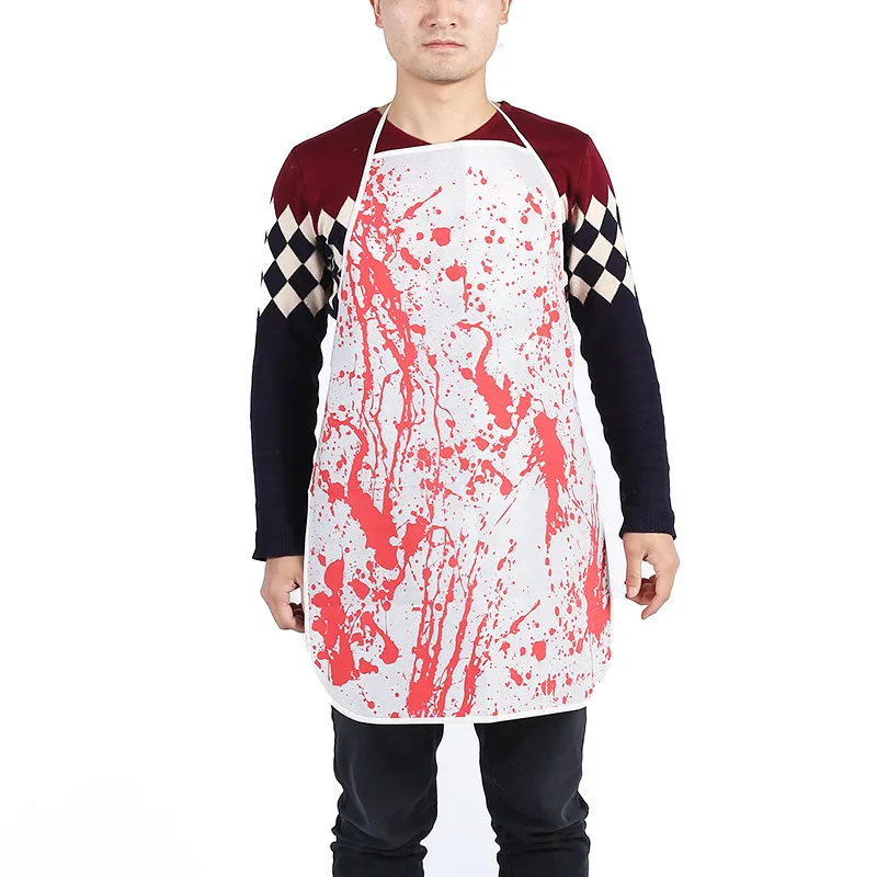 

Halloween cosplay butcher aprons party horror props tricky scary funny bloody apron haunted house holiday atmosphere decoration