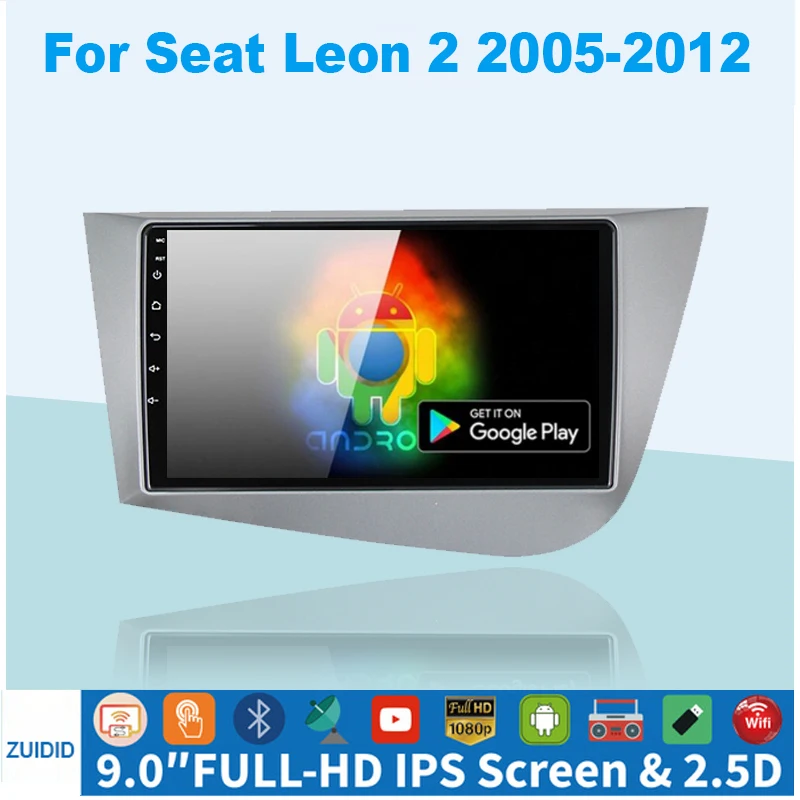 Автомагнитола с GPS-навигацией для Seat Leon 2 MK2 2005-2012 аудио Android мультимедийная видео