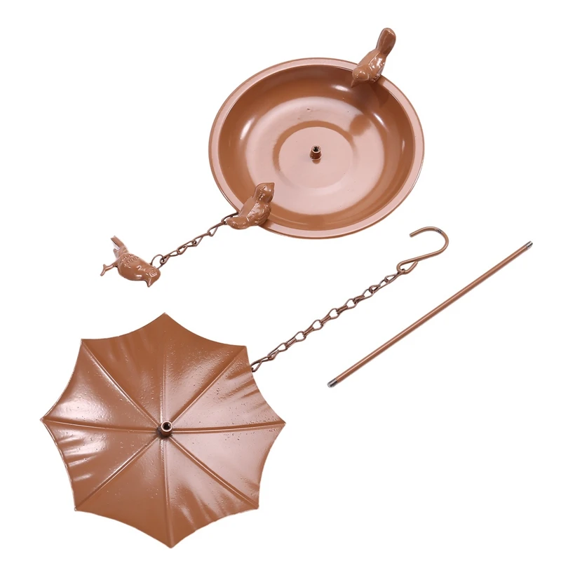 Подвесная ванночка для птиц подвесная кормушка металлическая на открытом