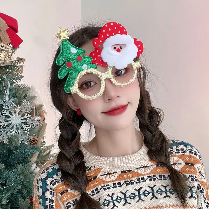 

Christmas Eyeglasses Frames Couple Party Photography Glasses Net Red Creative Props Party Dressing Accessories Decorations