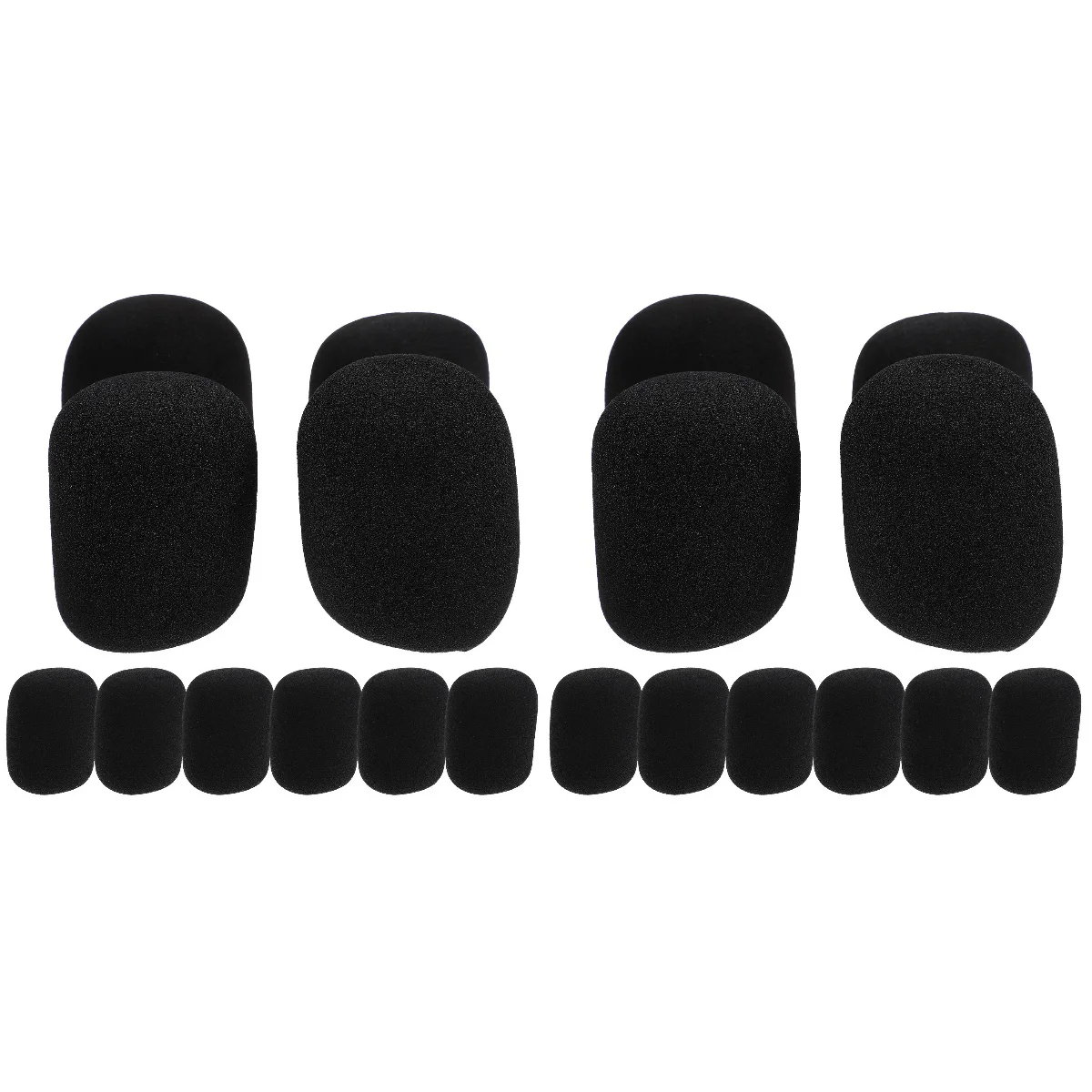 

20 Mic Windscreen Sponge Microphone Cover Washable Mic Windscreen