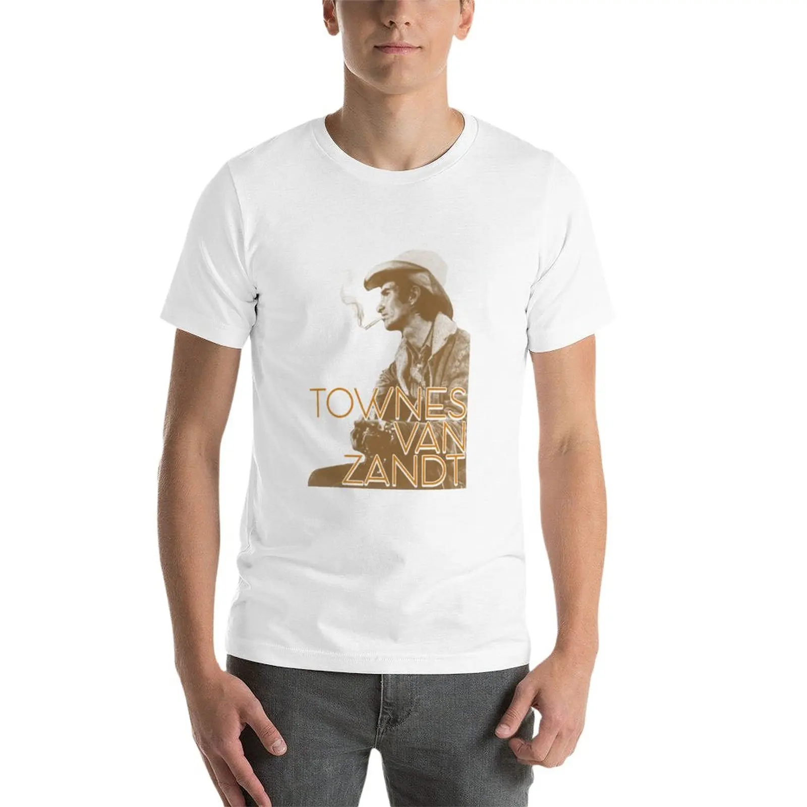 Новые футболки Townes Van Zandt под заказ большого размера Мужская футболка
