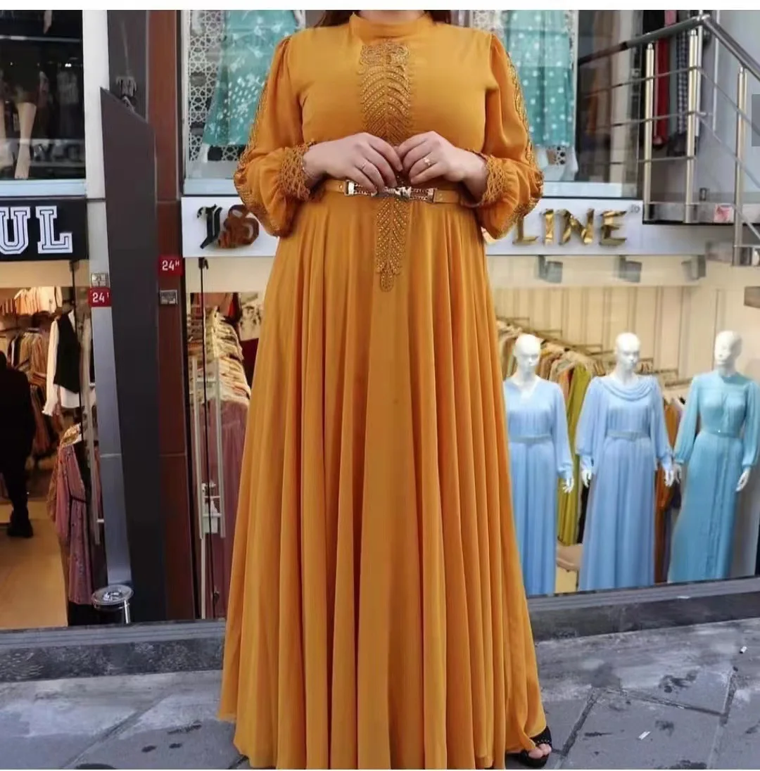 

African Dresses for Women Spring New Arrival African Women Long Sleeve O-neck Long Dress African Clothes Dashiki Maxi Dress