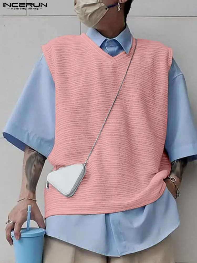 

Модный повседневный новый мужской жилет без рукавов, Женский трикотажный однотонный Универсальный простой удобный топ 2022 S-5XL