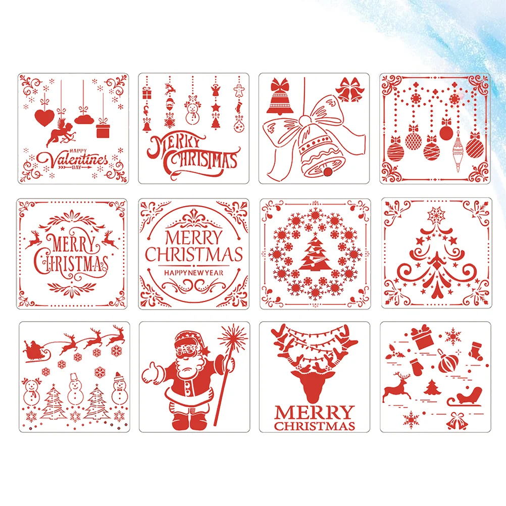 

Stencils Christmas Stencil Painting Templates Drawing Walltree Hollowdiy Craft Kids Templateainting Window Favors Party Snow