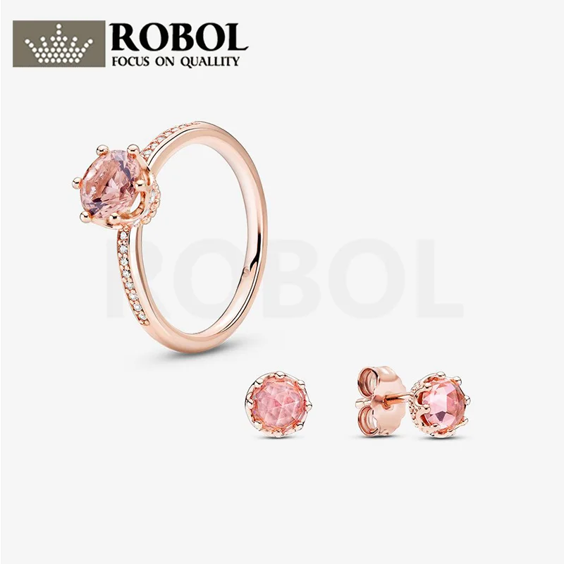 

High-quality New Boutique S925 Sterling Silver Ring, Pink Zircon Gold-plated Tone, Simple and Elegant, Intellectual and Elegant